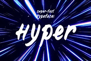 Hyper—handwritten font