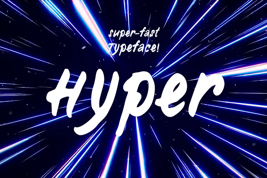 Hyper—handwritten font in Script Fonts - product preview 8