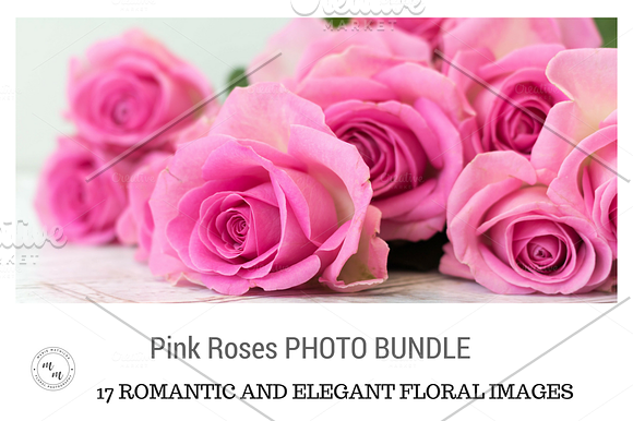 Pink Roses Collection in Graphics - product preview 4