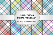 Plaid Patterns / Plaid Digital Paper