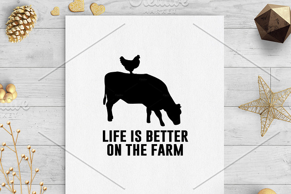 life is better on the farm clip svg