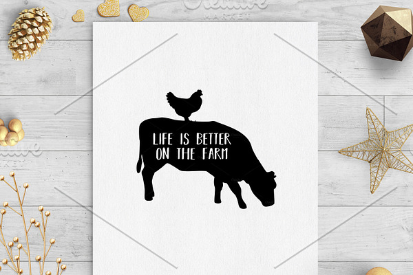 life is better on the farm clip svg