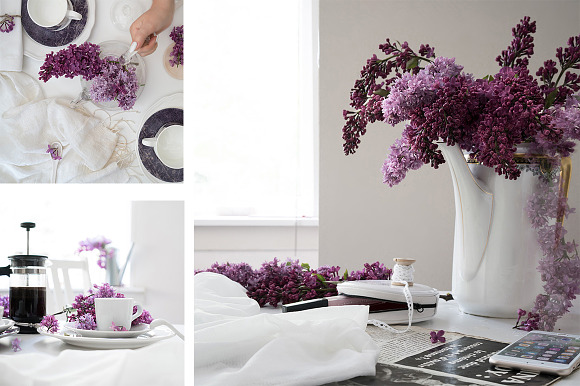 FLOWERS OF LILAC. 28 STOCK PHOTOS. in Product Mockups - product preview 1