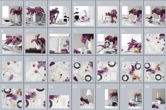 FLOWERS OF LILAC. 28 STOCK PHOTOS. in Product Mockups - product preview 4