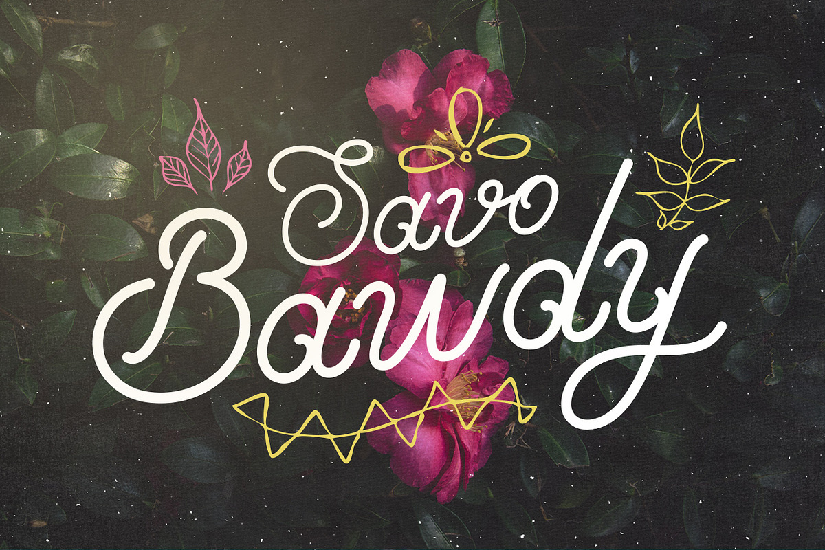 Savo Bawdy - Typeface in Display Fonts - product preview 8