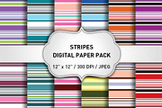 Stripes Digital Paper Pack