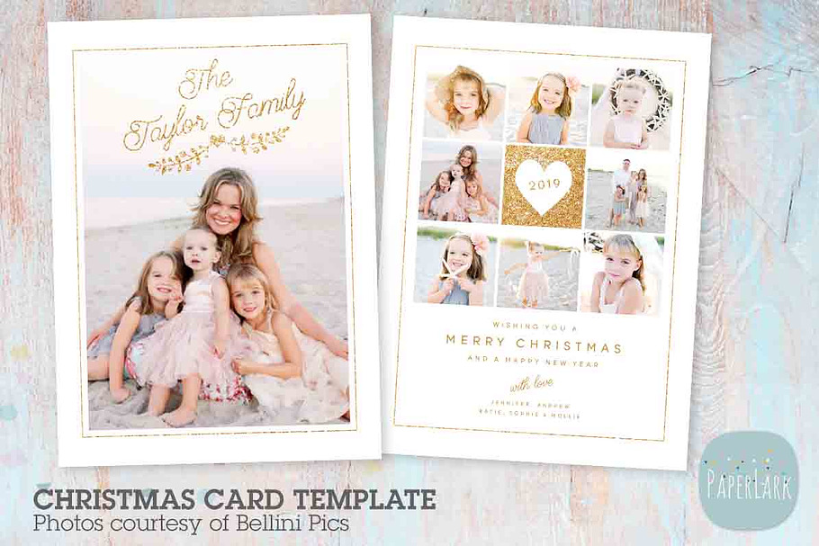 AC082 Christmas Card in Postcard Templates - product preview 8