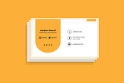 Simple Yellow Bussiness Card