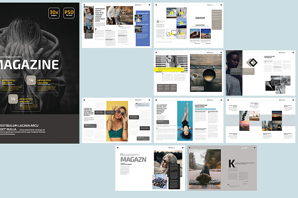 Magazine Template 01 in Magazine Templates - product preview 1