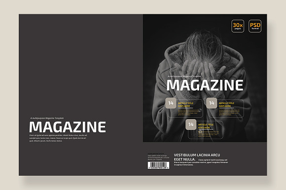 Magazine Template 01 in Magazine Templates - product preview 2
