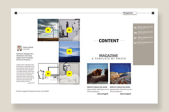 Magazine Template 01 in Magazine Templates - product preview 3