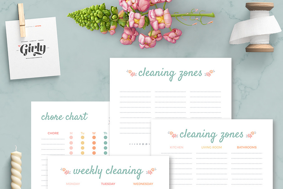 Cleaning Planner, Home binder