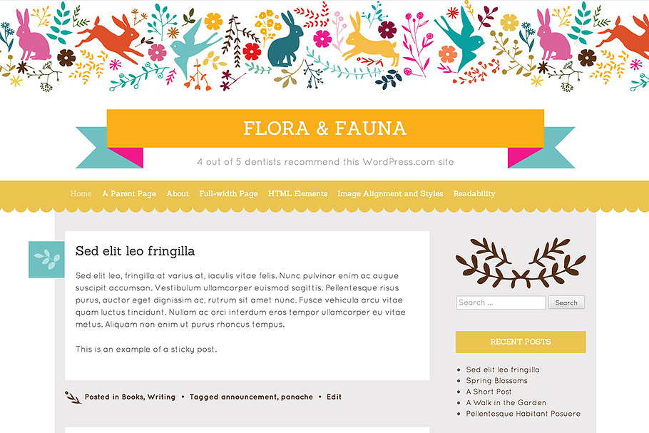Flora and Fauna in WordPress Blog Themes - product preview 8