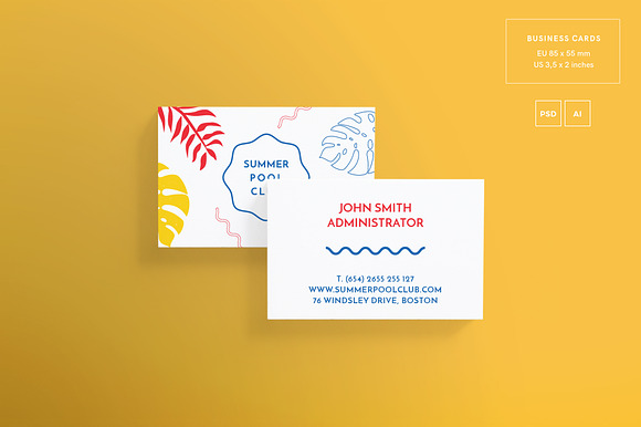 Branding Pack | Pool Party in Branding Mockups - product preview 2