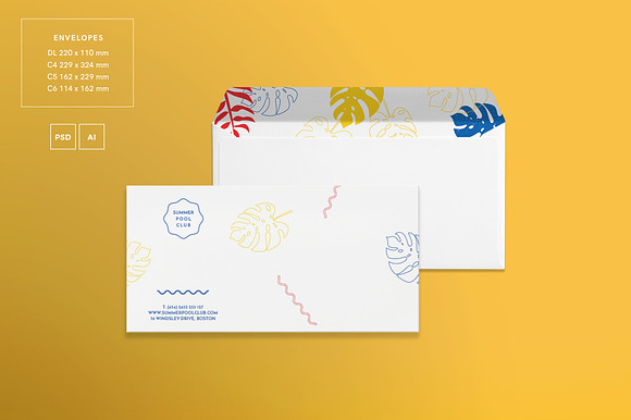 Branding Pack | Pool Party in Branding Mockups - product preview 3