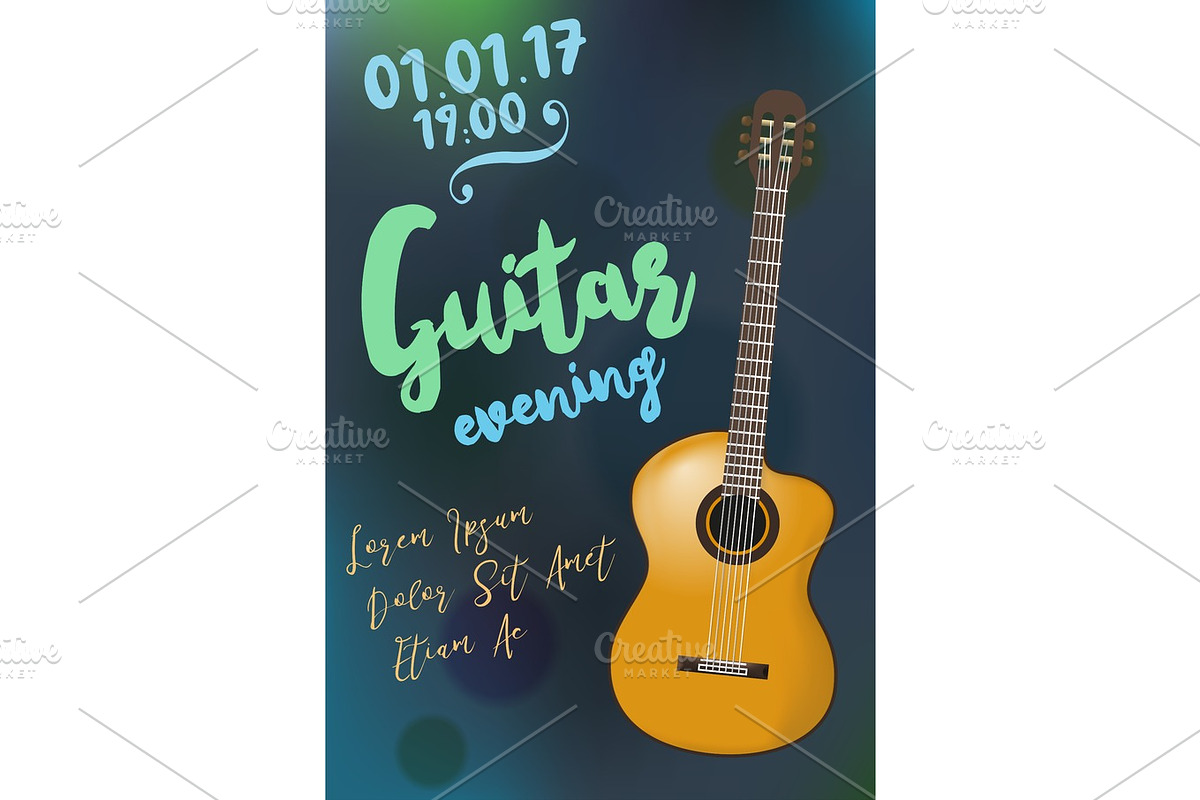 Acoustic guitar event in Illustrations - product preview 8