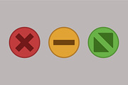 Web buttons illustration