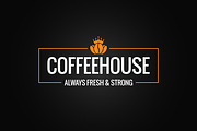 coffee beans logo design background