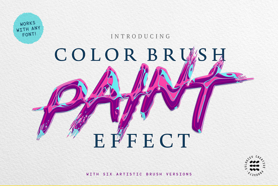 ABSTRACT PAINT TEXT EFFECTS