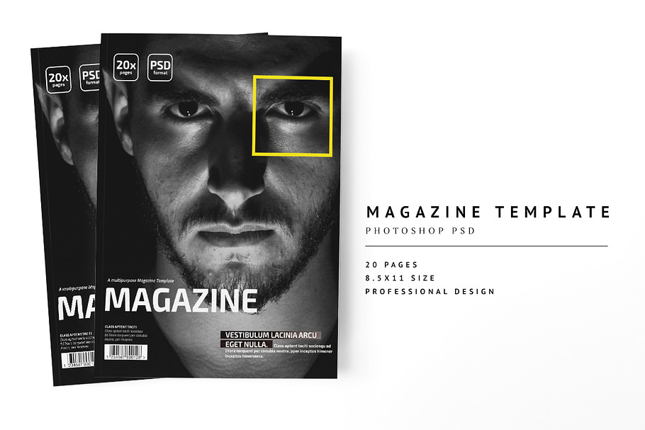 Magazine Template 02 in Magazine Templates - product preview 8