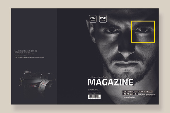 Magazine Template 02 in Magazine Templates - product preview 7