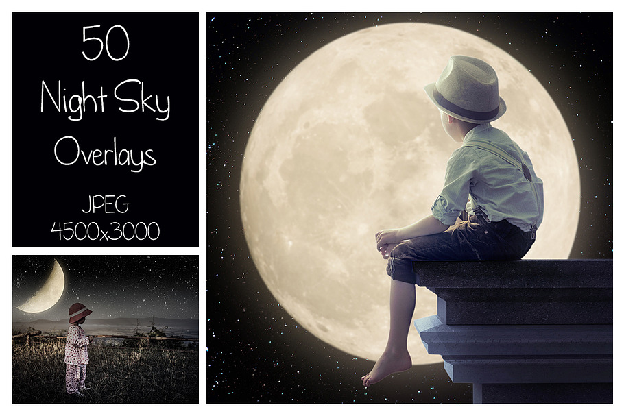 50 Night Sky Overlays in Textures - product preview 8