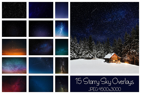 50 Night Sky Overlays in Textures - product preview 15