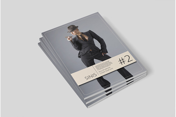 Sinis - A4 Cover Template in Magazine Templates - product preview 4