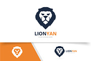 Vector animal lion logo
