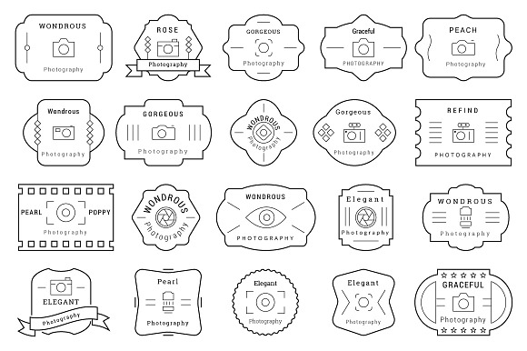 85 Photography Badges / Labels in Graphics - product preview 1