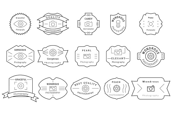 85 Photography Badges / Labels in Graphics - product preview 2