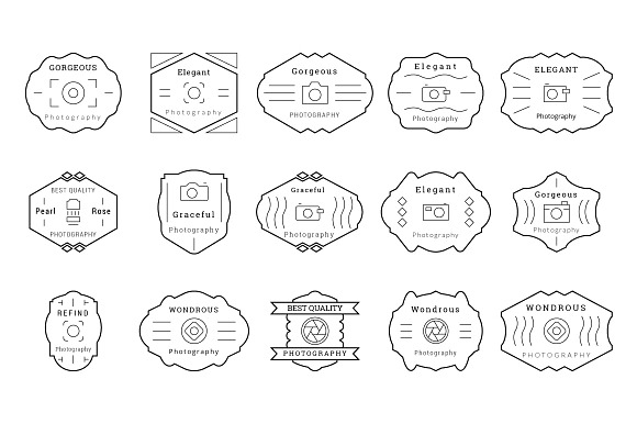 85 Photography Badges / Labels in Graphics - product preview 3