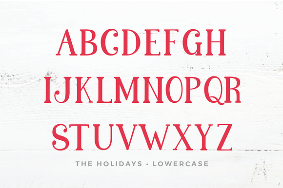 The Holidays - A Christmas Typeface in Christmas Fonts - product preview 4