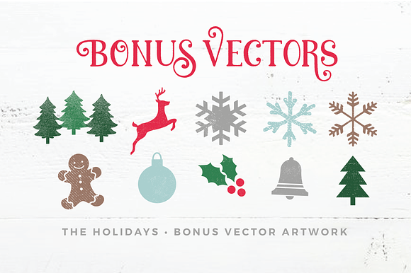 The Holidays - A Christmas Typeface in Christmas Fonts - product preview 5