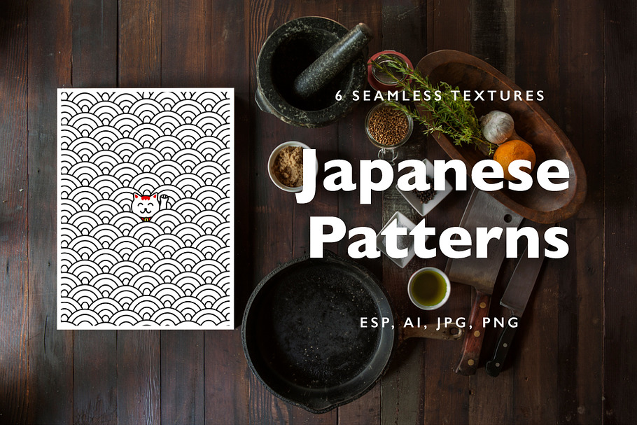 Japanese motif patterns in Patterns - product preview 8