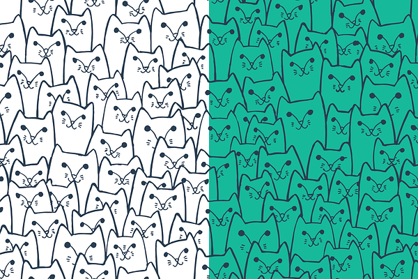 Sly cats pattern