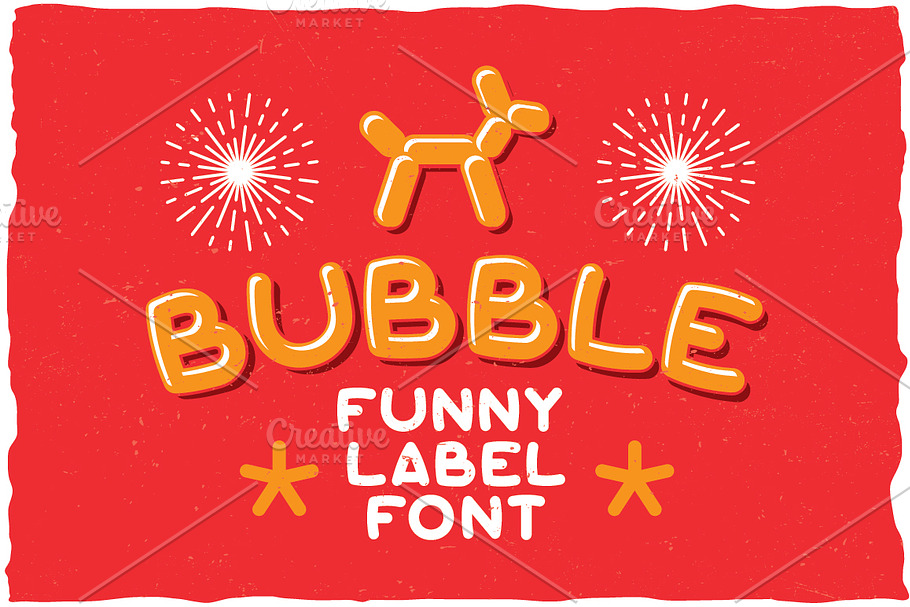 Bubble Vintage Label Typeface in Display Fonts - product preview 8