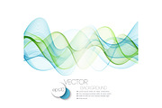 Color abstract waves. Vector illustration 