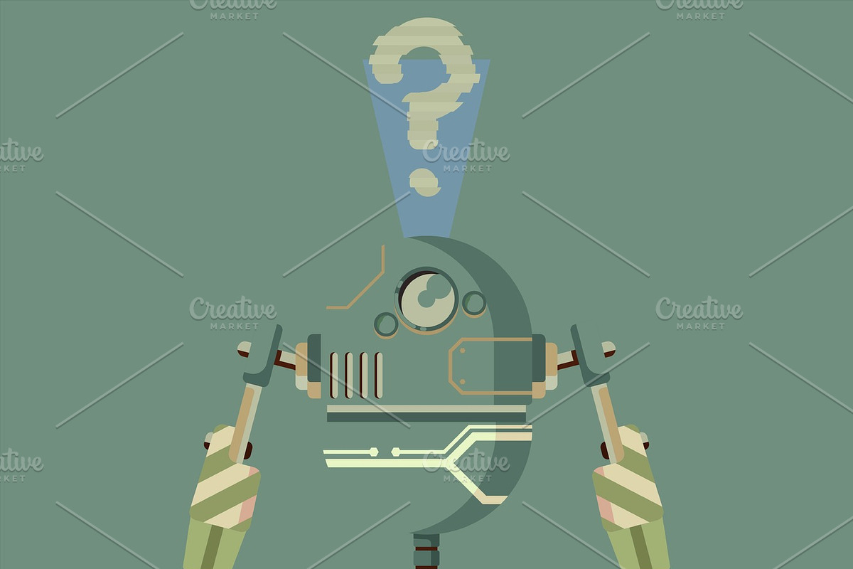 robot illustration in Illustrations - product preview 8