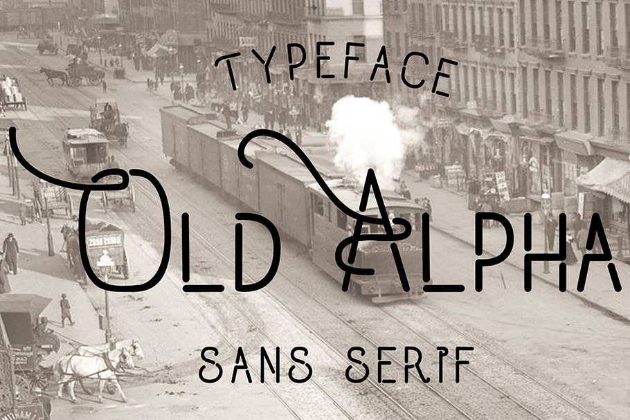 Old Alpha Typeface in Sans-Serif Fonts - product preview 8