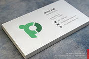 P Logo and Simple Business Card