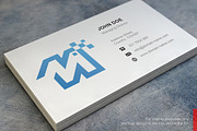 M N Logo and Simple Business Card