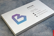 B Logo and Simple Business Card