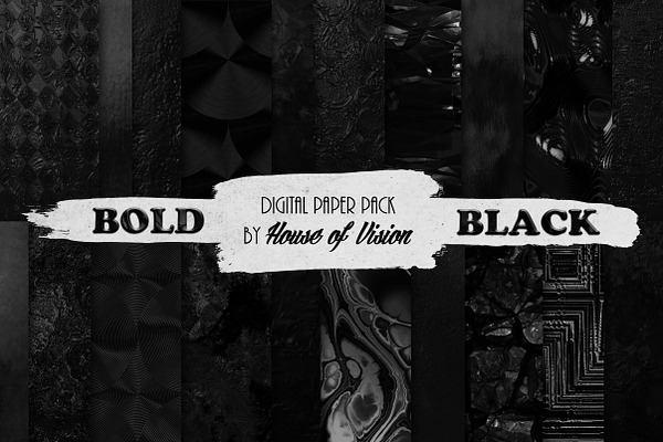 Bold Black Textured Pack