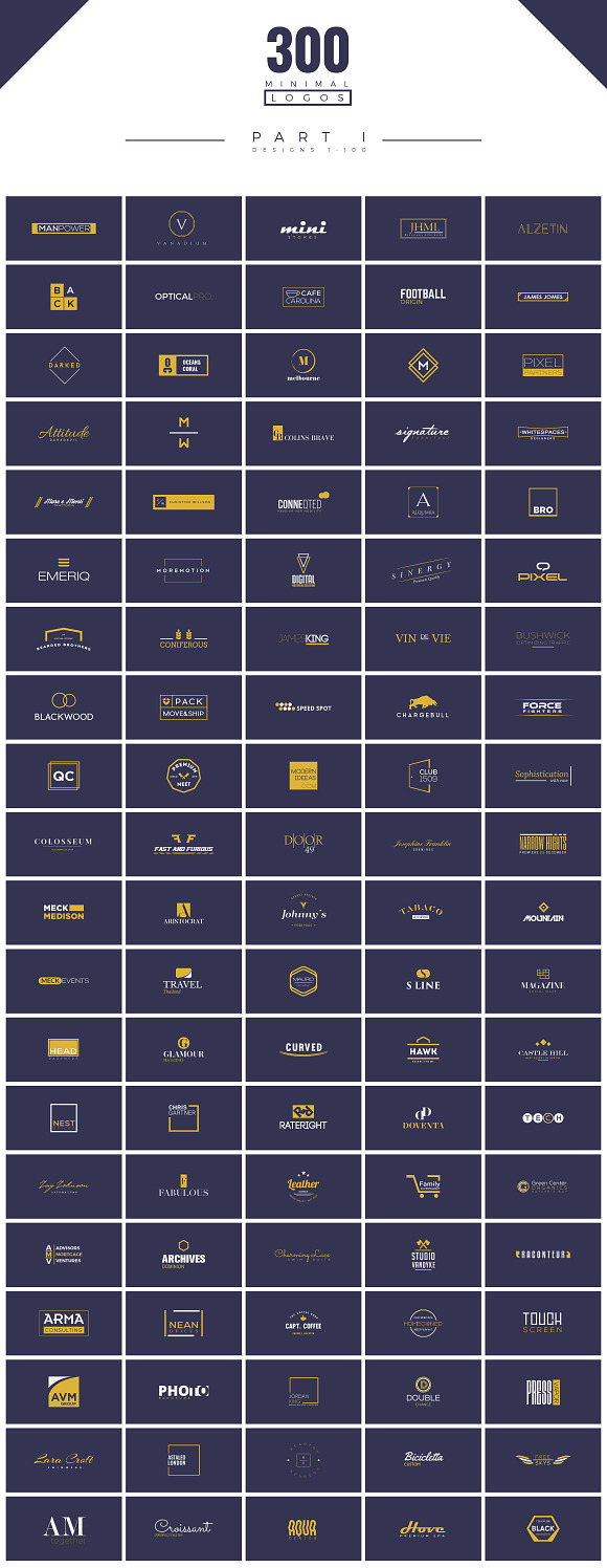 300 Minimal LOGO Designs  in Logo Templates - product preview 95