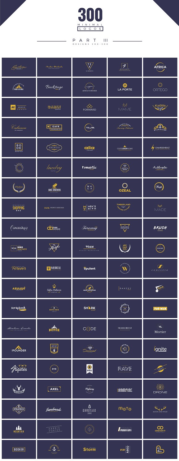 300 Minimal LOGO Designs  in Logo Templates - product preview 97