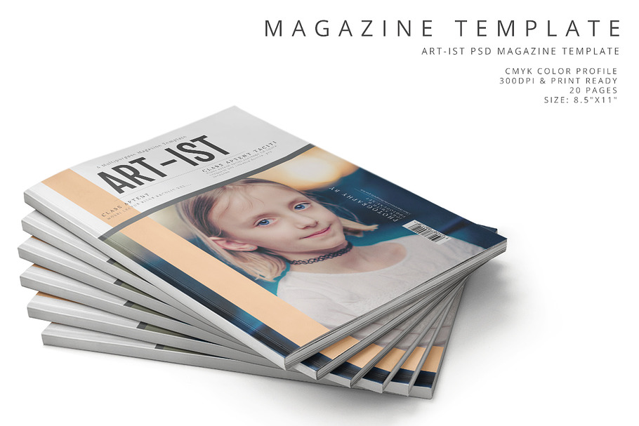Art-ist Magazine Template Vol.17 in Magazine Templates - product preview 8
