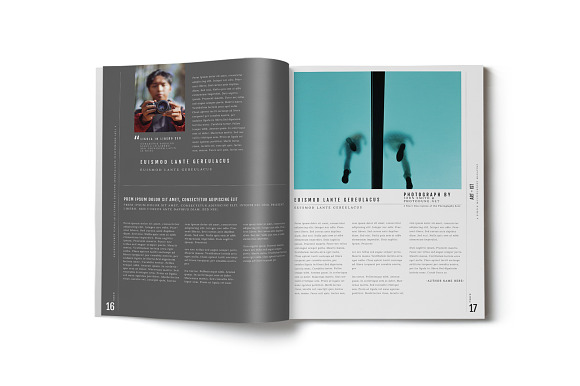 Art-ist Magazine Template Vol.19 in Magazine Templates - product preview 5