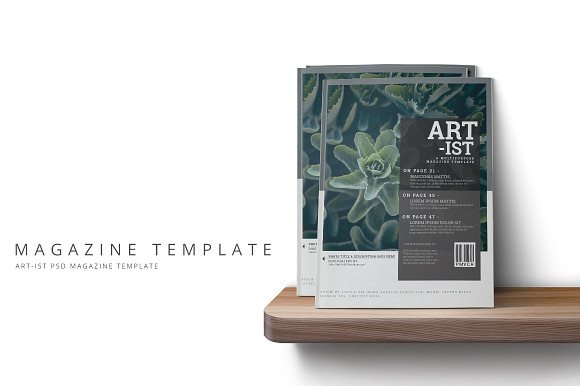 Art-ist Magazine Template Vol.21 in Magazine Templates - product preview 1