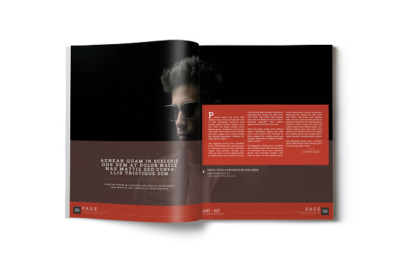 Art-ist Magazine Template Vol.21 in Magazine Templates - product preview 4